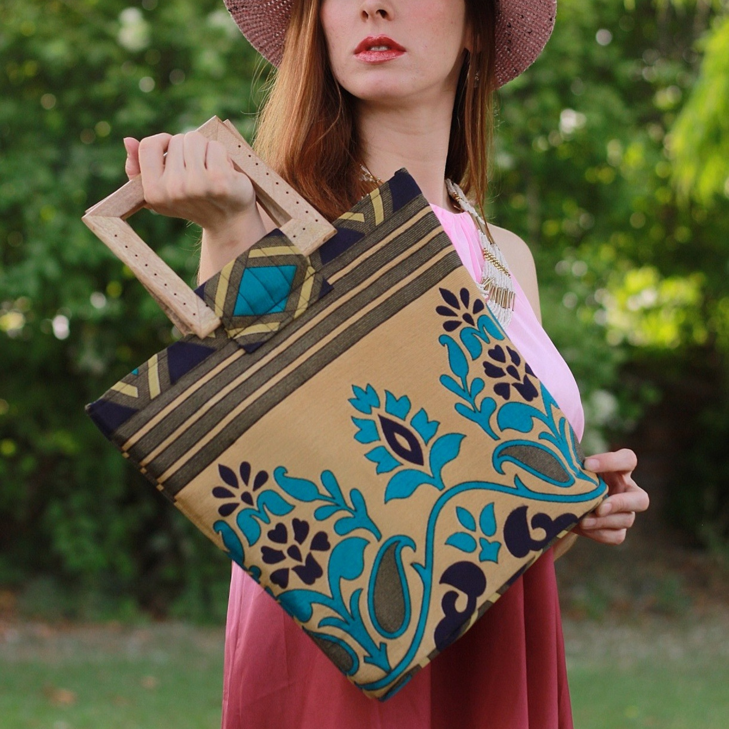 Pacifying Paisley Woodcraft Clutch