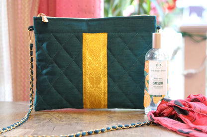 Green Grace-Slinger Evening Bag