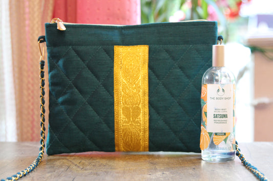 Green Grace-Slinger Evening Bag