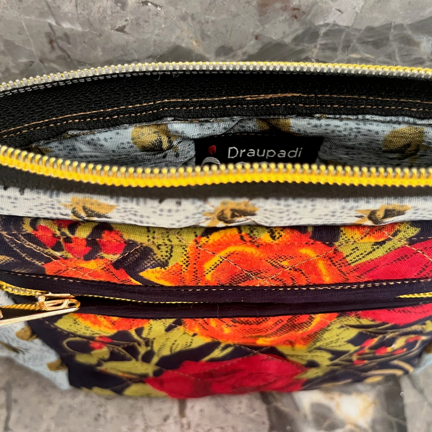 Grey Blossom Fanny Pack