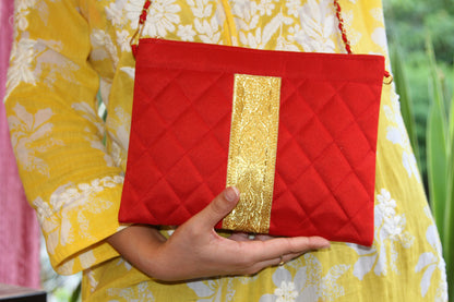 Red Grace-Slinger Evening Bag