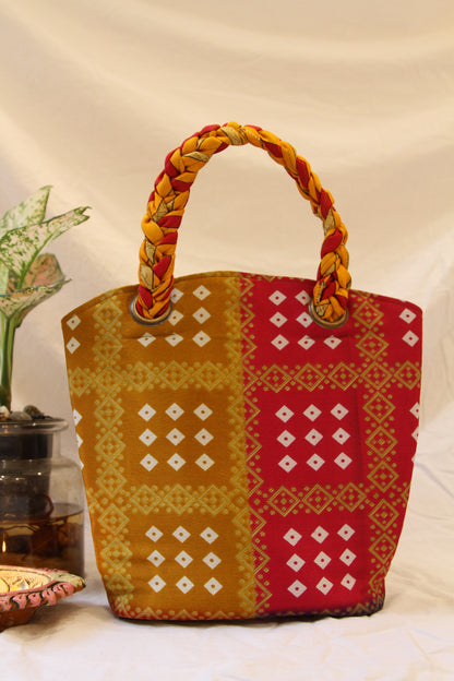 Rose Marigold Radiance Braided Bag