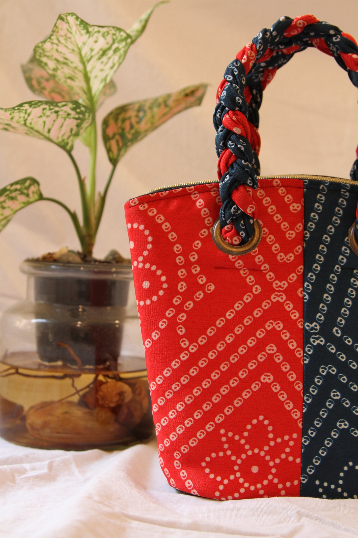 Scarlet Ocean Braided Bag