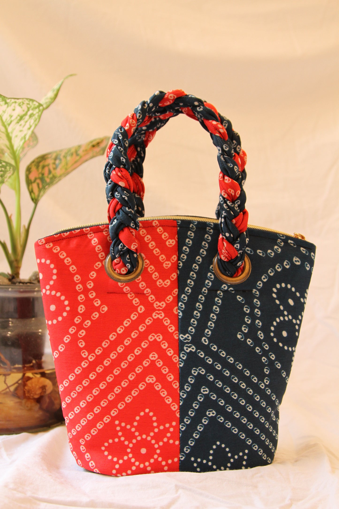 Scarlet Ocean Braided Bag